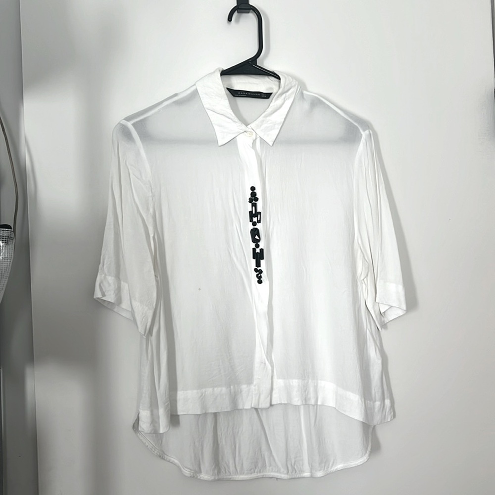 Zara shirt with beads